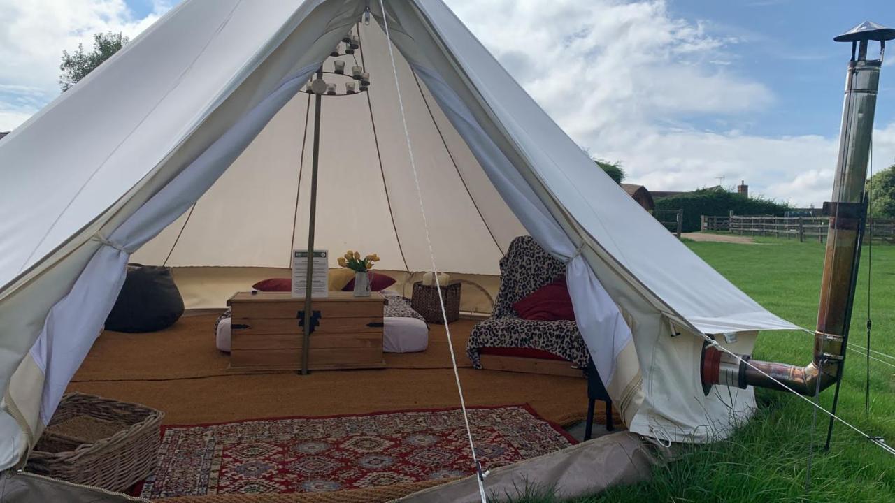 Home Farm Radnage Glamping Bell Tent 2, With Log Burner And Fire Pit Exterior foto
